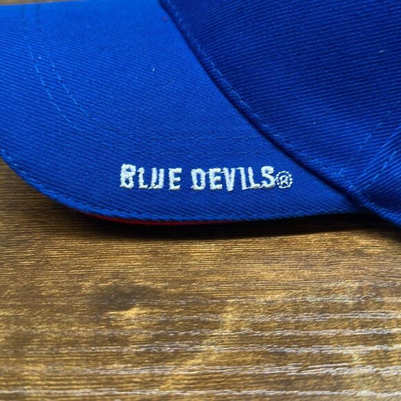 Duke Blue Devils Blue Baseball Hat Adjustable Cap with Red Accents NEW - Picture 2 of 7